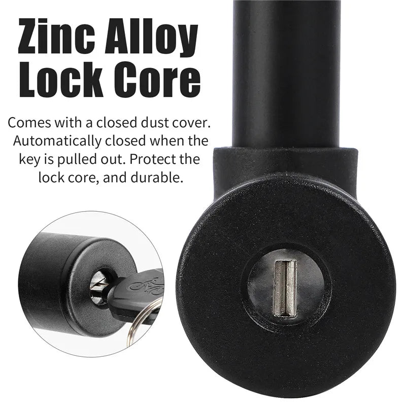 WEST BIKING Bicycle U Lock MTB Road Bike Padlock Portable Anti-theft Safety Motorcycle Scooter Cycling Lock Bicycle Accessories - You Offer