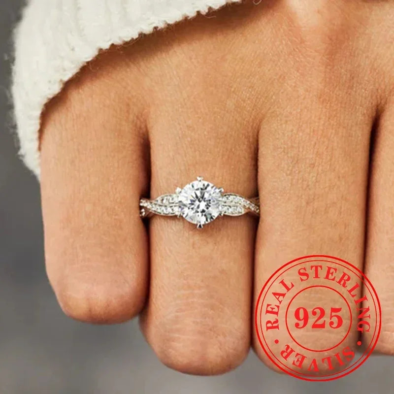 CHAOSHI High End 925 Sterling Silver Thin Rings New Trendy Luxury Temperament Women Fine Jewelry Anniversary Finger Accessories - You Offer