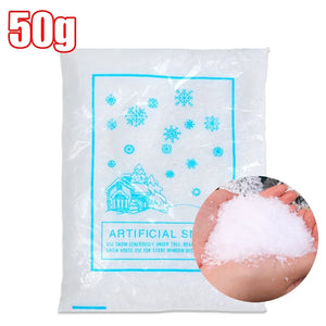 Artificial Fake Snow Christmas Snow Powder Winter Snowflake Decor for DIY Crafts Village Displays Holiday Xmas Party Favors