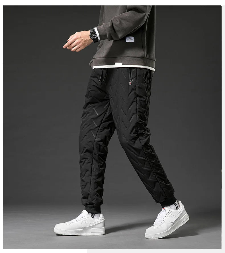 New Big Size Winter Pant Men Thick Fleece Lined Jogger Cotton Padded Warm Work Trouser Male Plus Large Sweatpant 9XL 10XL Autumn - You Offer