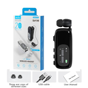 K75 Business Earphones Hands Free Bluetooth V5.4 LCD Display Wireless Earphones for Call and Cycling Noise Reduction Earphones