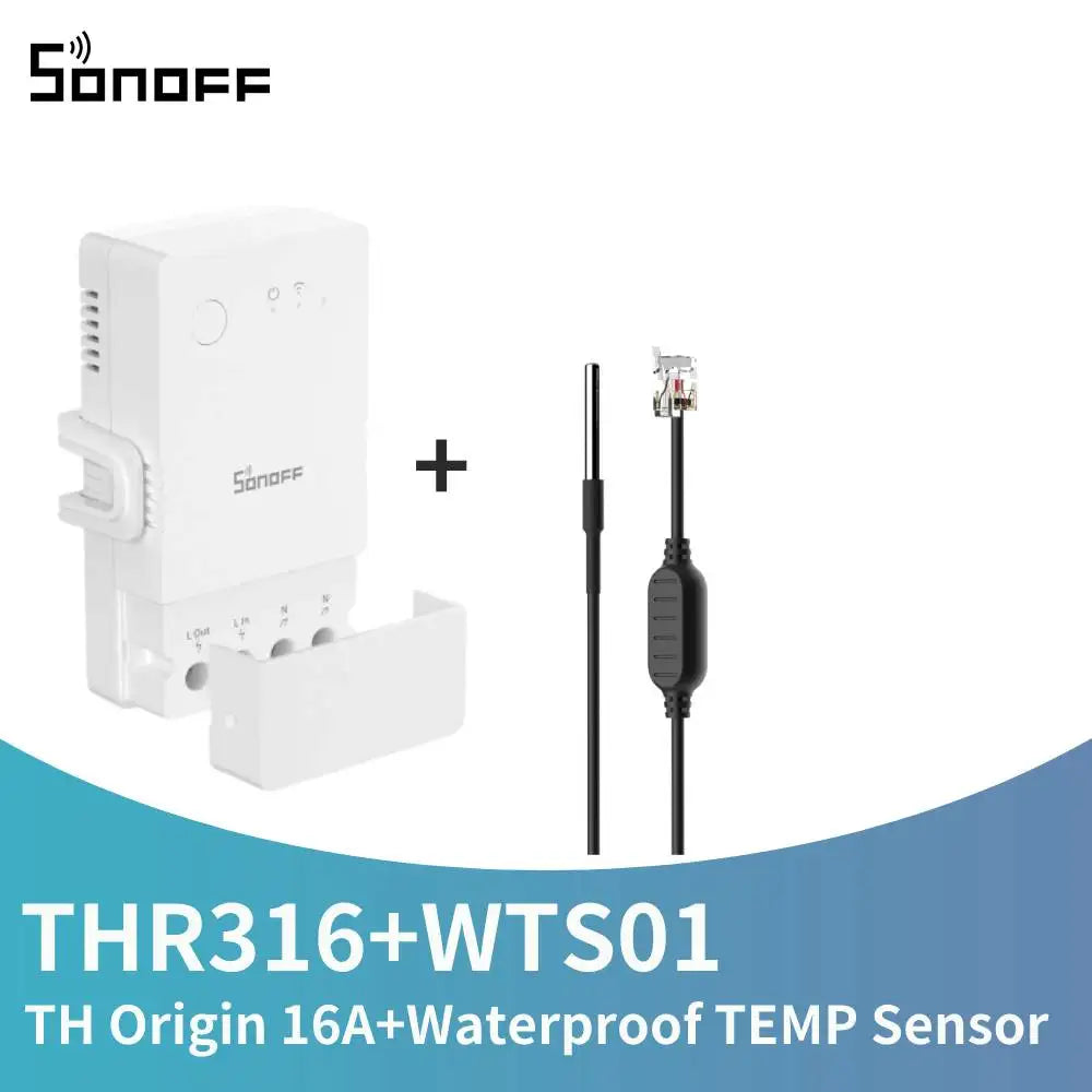 16/20A SONOFF TH Elite Origin Wifi Temperature Humidity Monitor Controller Switch With THS01/WTS01 Sensor Diy Smart Thermostatic