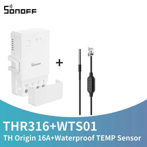 16/20A SONOFF TH Elite Origin Wifi Temperature Humidity Monitor Controller Switch With THS01/WTS01 Sensor Diy Smart Thermostatic