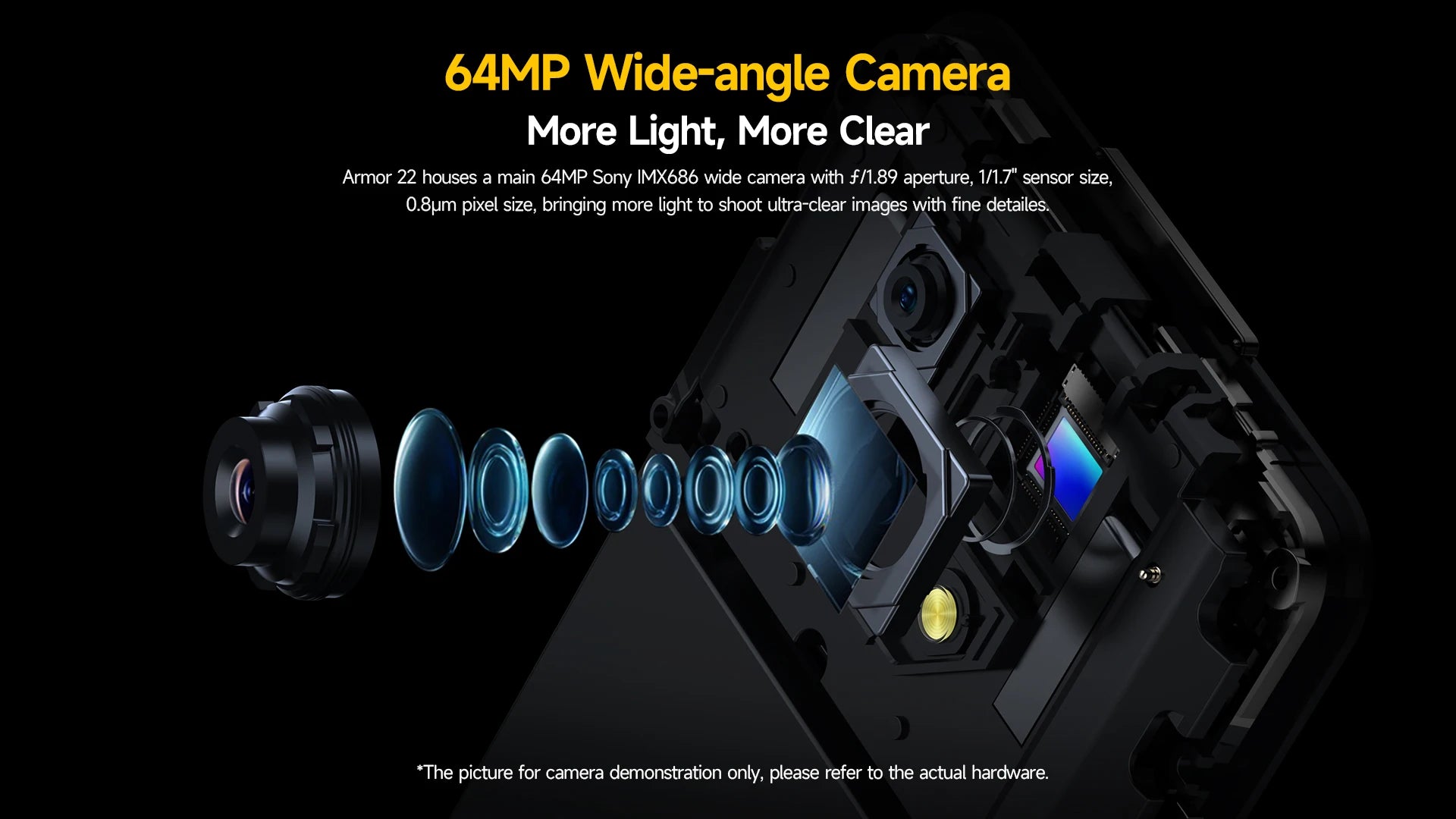 Ulefone Armor 22 Android 14,16GB (8+8GB RAM ),128GB/256GB ROM, 6.58" 120Hz ,6600mAh 33W,NFC,64MP Night Camera, Global Version