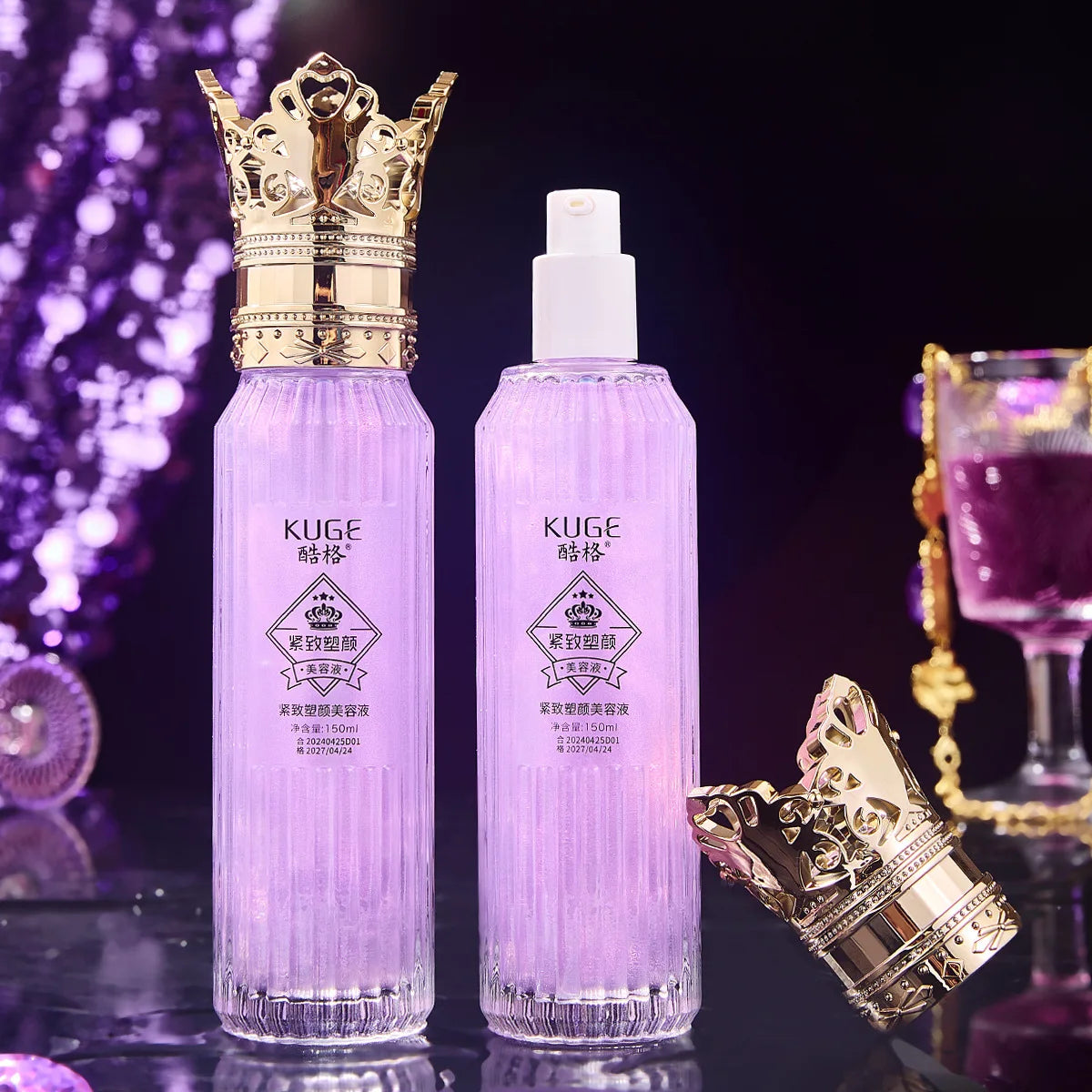 Crown Lady Essence Anti Wrinkle Pearl face Toner Firming Facial Lotion skin care Cosmetics face care Make-up for women 100ml