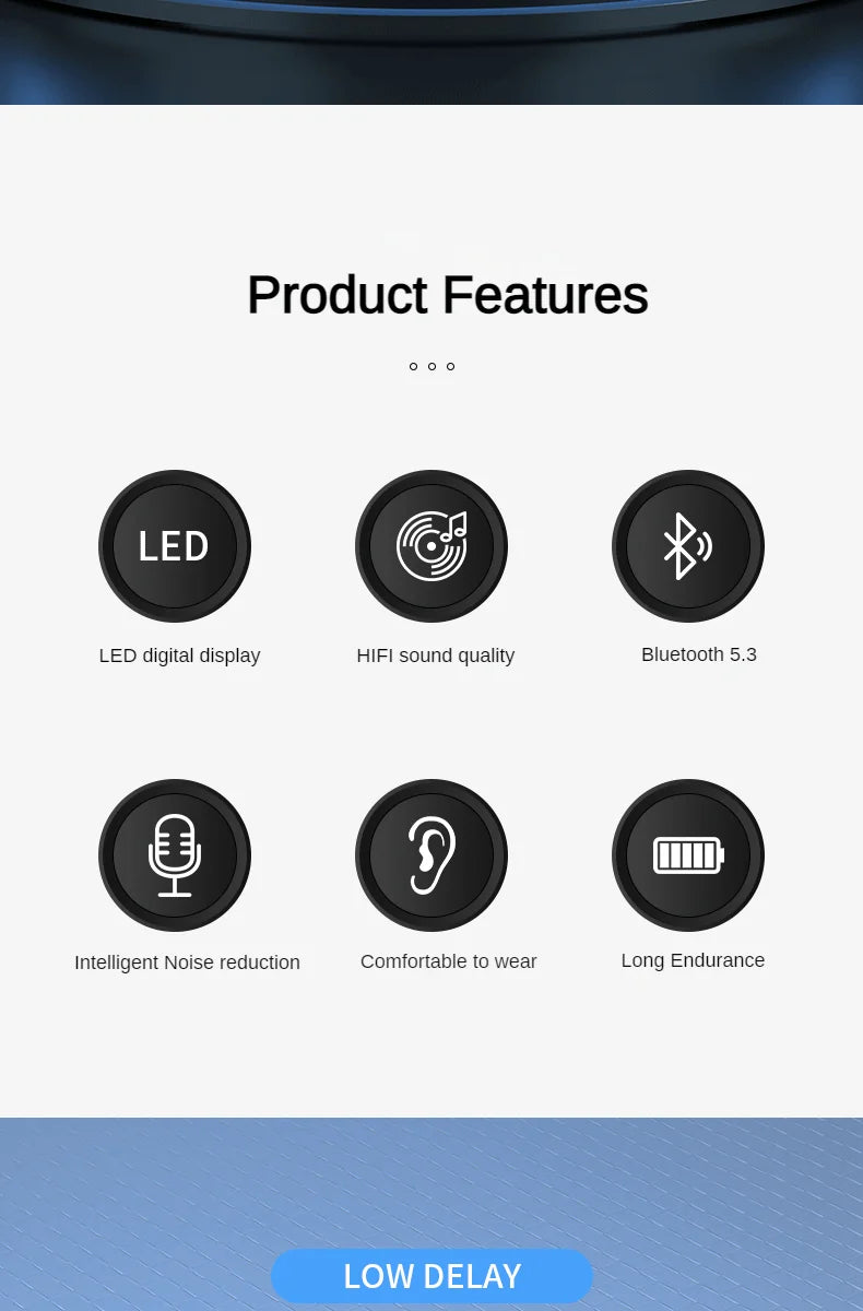 Heavy Bass Sleep Headphones Wireless Bluetooth Earphones With Mic Sports Earbuds Noise Reduction Mini HD Headset For Smart Phone