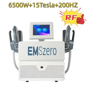 Portable HIEMT 6500W RF 15T 200HZ Body Shaper Muscle Growth Fat Burning High Intensity Electromagnetic Stimulator