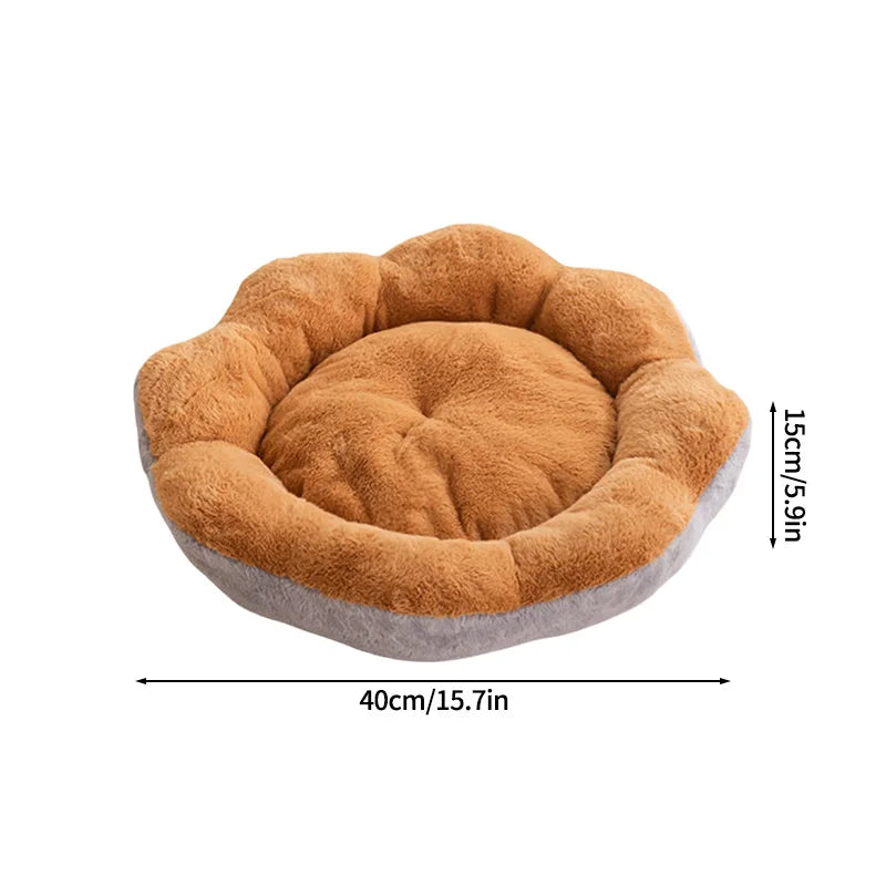 Winter Universal Dog Bed Mat Cute Flower-Shaped Nest Bed for Large Dog Cat Pet Plush Warm House  Pet Dog Accessories