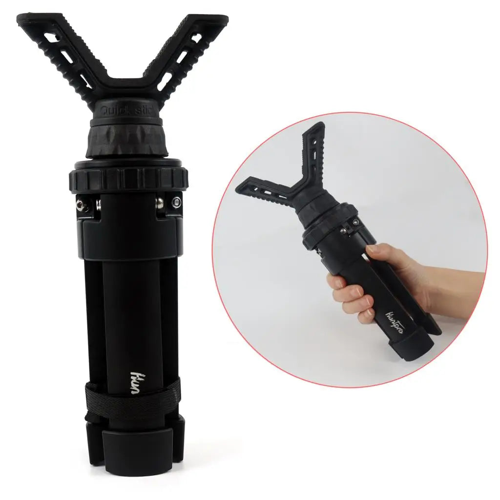 Professional Mini Camera Stick Shooting Hunting Telescope Tripod Outdoor Aluminum V Yoke Head with Height Adjustment for Outdoor