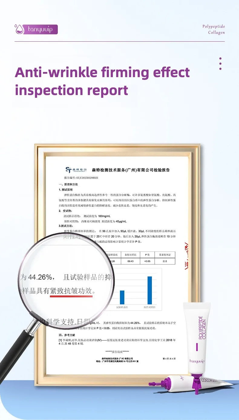 Polypeptide collagen hydrating mask Remove Dark Spots Melanin Brighten Shrink Pores Moisturizing Fade Fine Lines Skin care