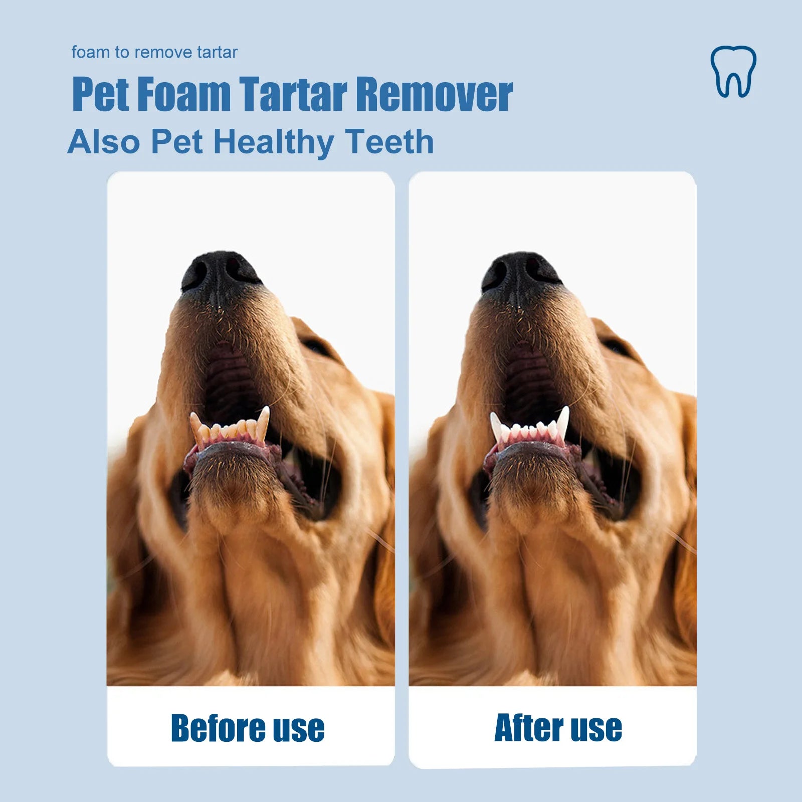 Pet Tartar Remover, Dog Calculus, Yellow Teeth, Bad Breath, Teeth Cleaning, Pet Oral Foam Cleaner
