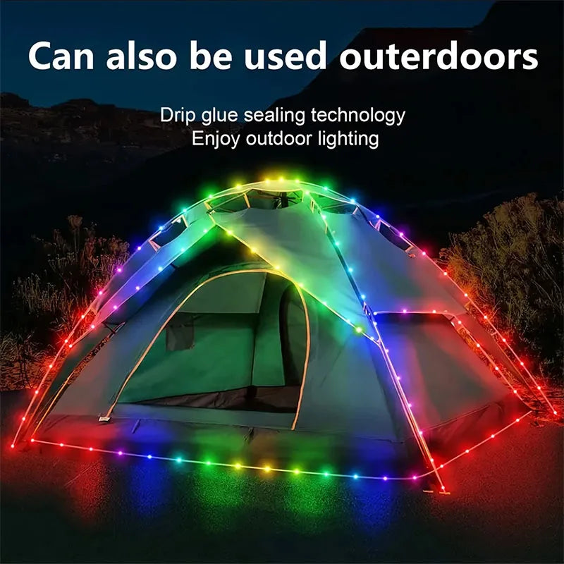 Smart LED Fairy Lights RGB Wire String Lights App Remote Control USB Powered Music Sync for Weddings Outdoor Parties Home Decor