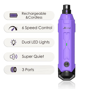 6-Speed Dog Nail Grinder  Enhanced Pet Nail Grinder Super Quiet Rechargeable Electric Dog Nail Trimmer Painless paws grooming