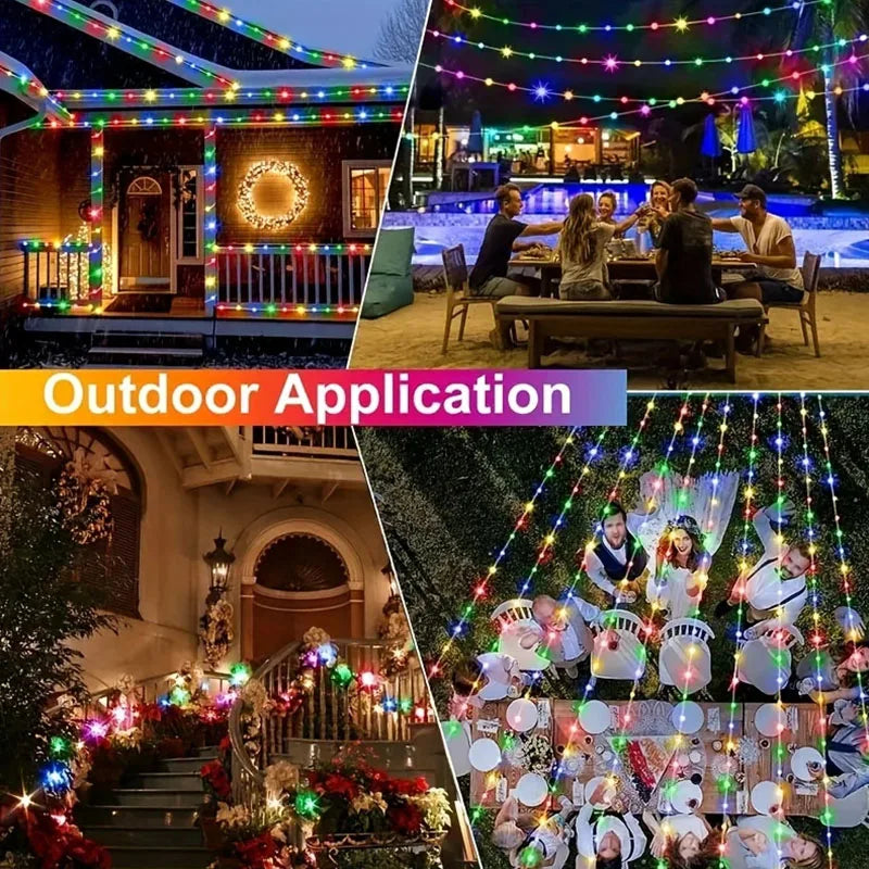 Smart LED Fairy Lights RGB Wire String Lights App Remote Control USB Powered Music Sync for Weddings Outdoor Parties Home Decor