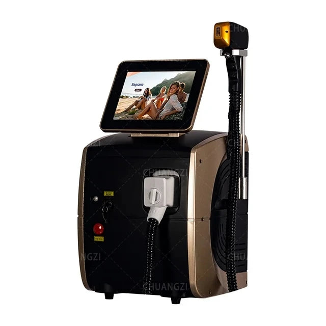 2025 Best Depilator New Ice Platinum Cooling System Skin Care 808nm Diode Laser Hair Removal Machine 3-Wavelength