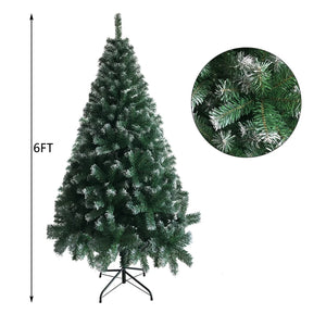 5/6/7ft Christmas Tree Green Stand Xmas Season Holidaay Indoor Outdoor