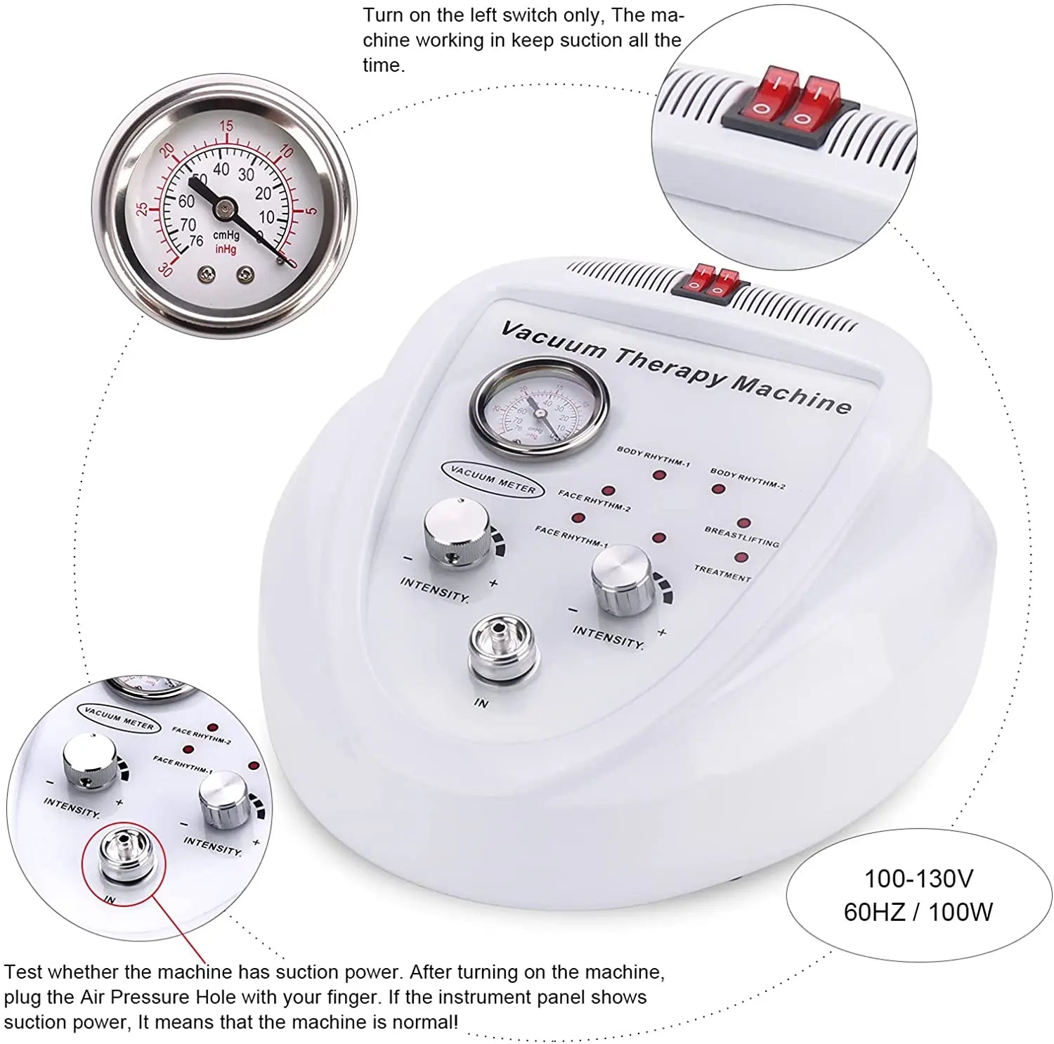 Breast Enlargement Instrument Lifting Vacuum Therapy Cellulite Cupping Scrapping Skin Tightening Butt Machine For Body Shaping