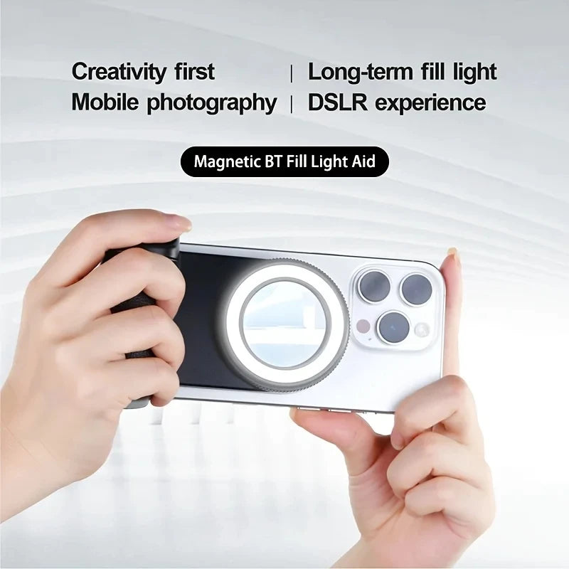 1PC Smartphone Camera Shutter Grip Bluetooth Selfie Handle Camera Photo Stabilizer with Fill Light for Iphone Android