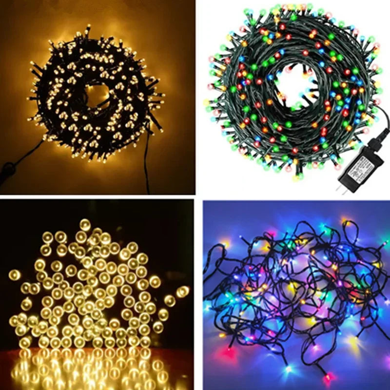 50M 30M 24V LED Christmas Lights Fairy Garland String Light Waterproof For Outdoor Garden Home Holiday New Year Party Decor