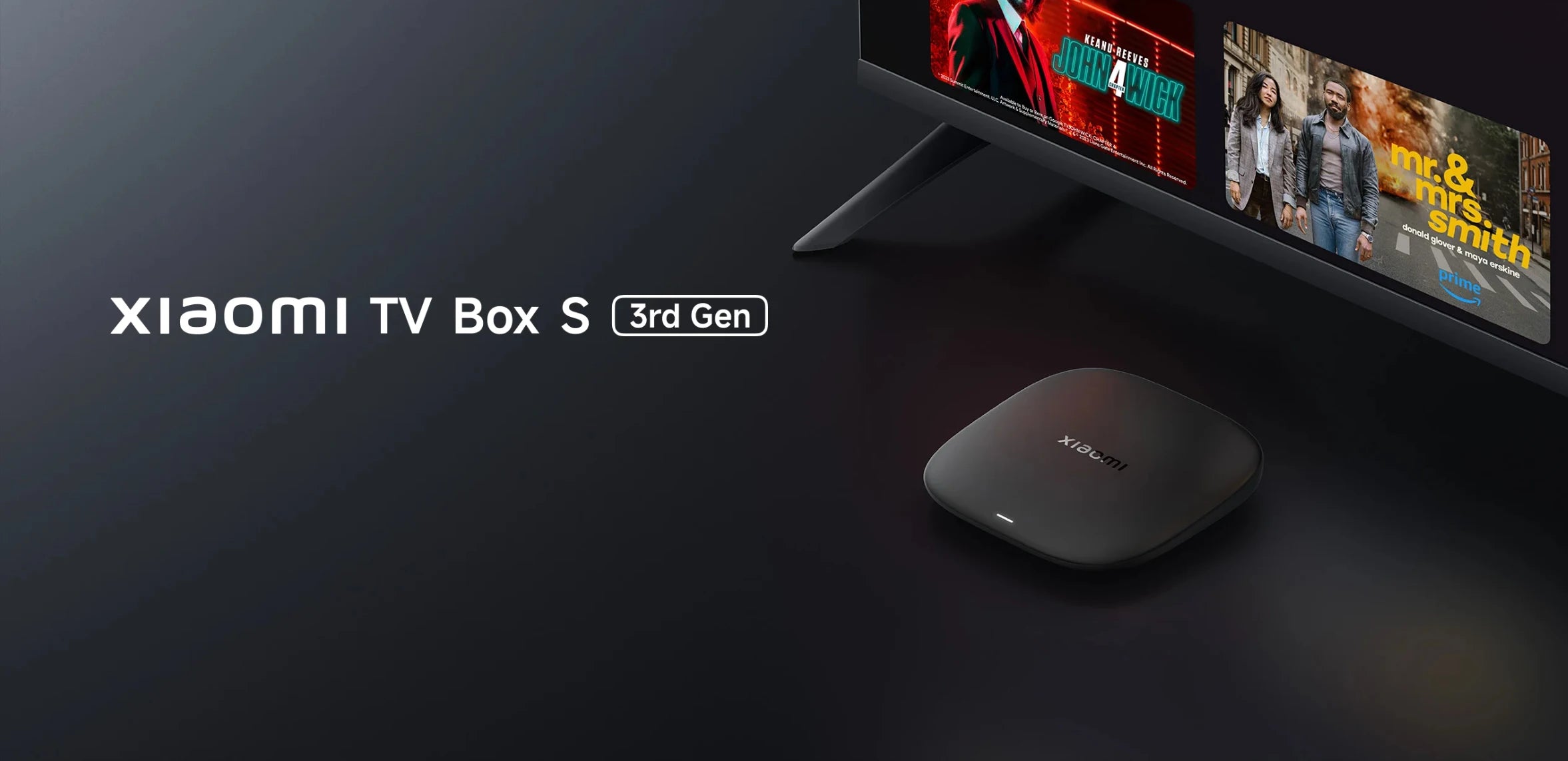 Global Version Xiaomi TV Box S 3rd Gen 4K Ultra HD Bluetooth 5.2 Wifi6 Android TV Google TV Google Assistant Smart Media TV Play