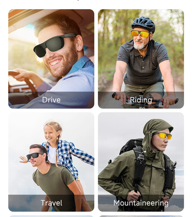 2025 New fashion smart glasses can be superimposed myopia glasses Bluetooth call music play Click to take photos for Android iOS