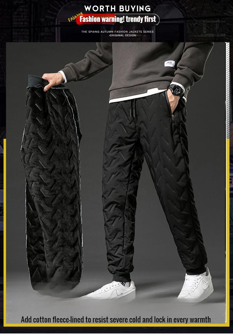 New Big Size Winter Pant Men Thick Fleece Lined Jogger Cotton Padded Warm Work Trouser Male Plus Large Sweatpant 9XL 10XL Autumn - You Offer