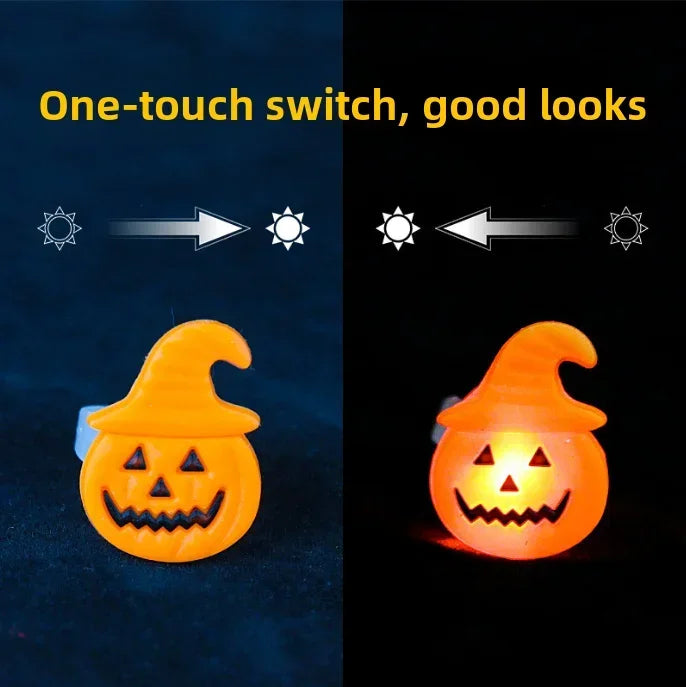 Christmas LED Flashing Ring Halloween Glow Finger Light Kids Party Toy Gift Light Up Finger Lamp Fun Glow in Dark Accessory