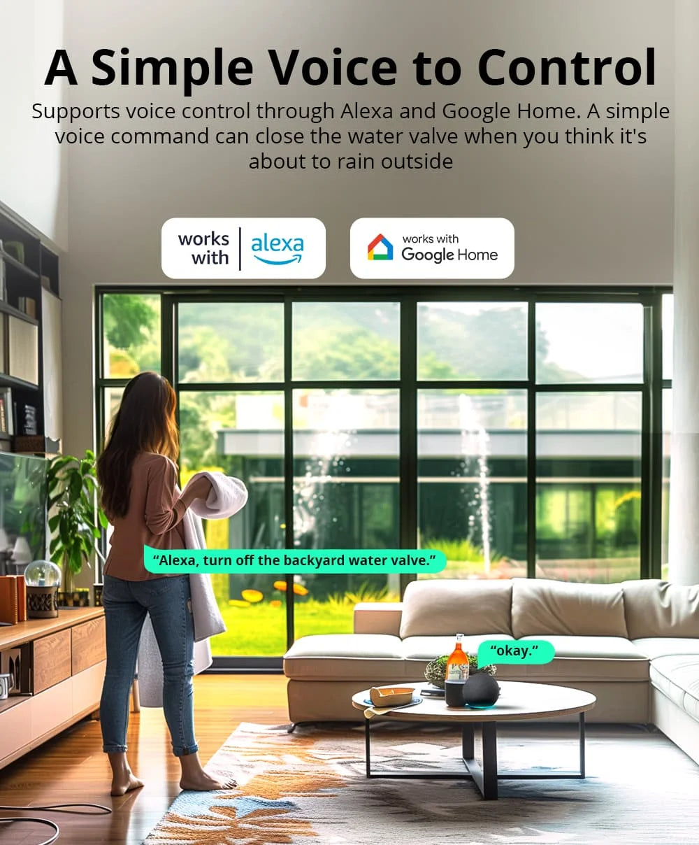 SONOFF SWV Zigbee 3.0 Smart Water Valve IP55  Irrigation System Setting Controller Home Automate Compatible with Alexa Google