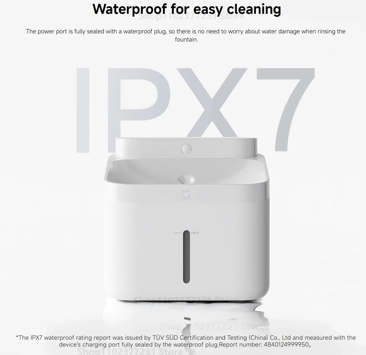 Xiaomi Mijia Smart Pet Drinking Fountain 2 3L Capacity Wireless Water Pump Automatic Sensing Cats and Dogs Long Battery Life