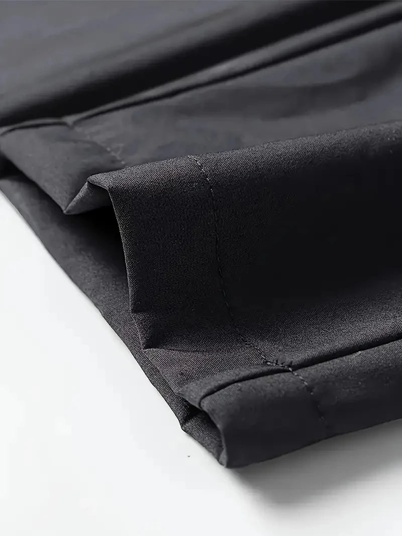2-Pack Men's Casual Pants Stretch Elastic Waist Jogger Korean Classic Blue Black Gray Male Brand Trousers Plus Size - You Offer