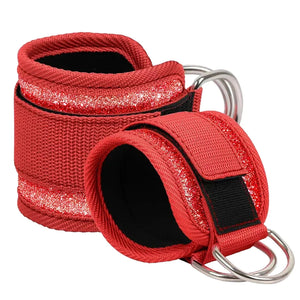 Fitness fluorescence Sports Straps Adjustable D-Ring Support Cuffs Ankle Pulley With Buckle Guard Leg Strength Safety Abductors - You Offer