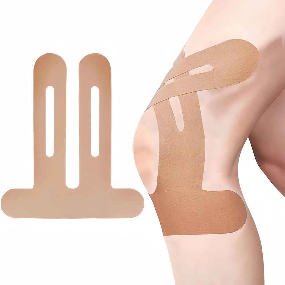 10Pcs Kinesiology Tape for Knees & Ankle, Kinesiology Tape Precut Elastic Kinesiology Athletic Tape for Knee Support and Muscle