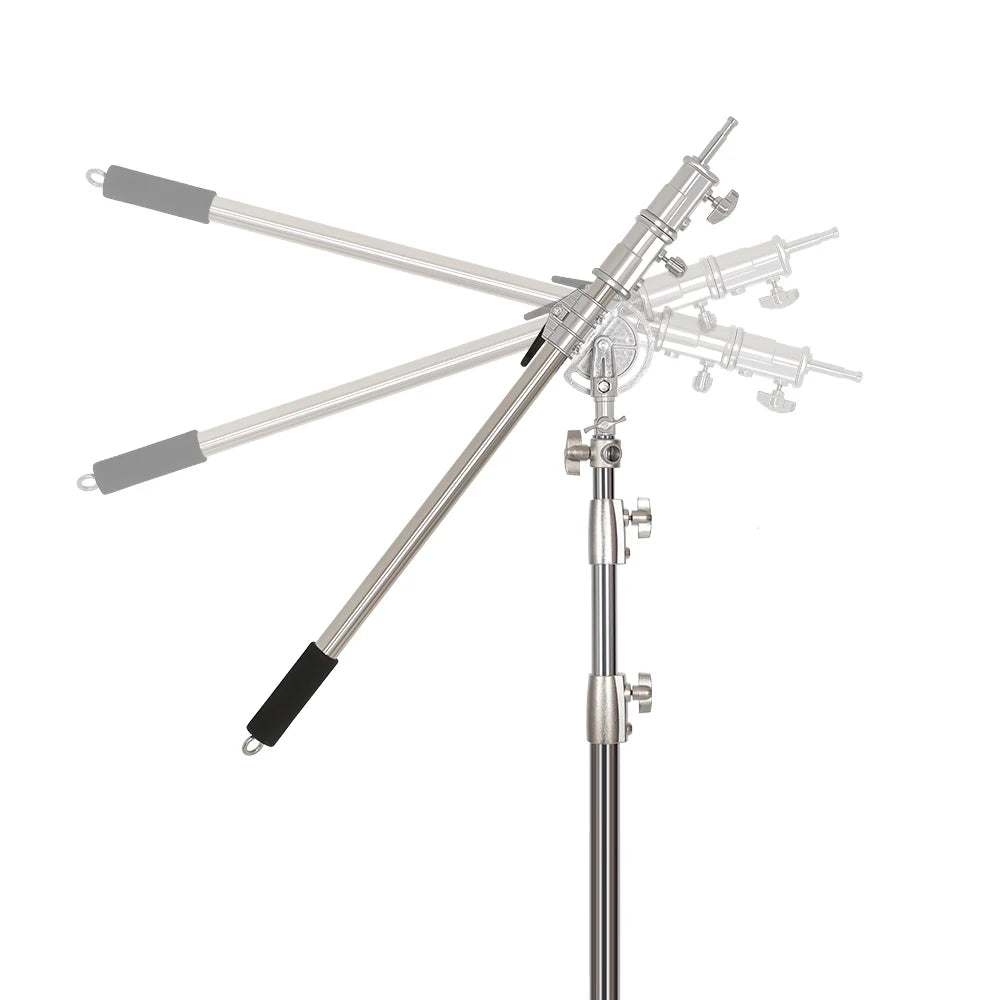 2.9M Tripod Super Stable Big Tripod Foldable Light Stand Lifting Frame Wheels Photography Softbox Photo Studio Stainless Steel