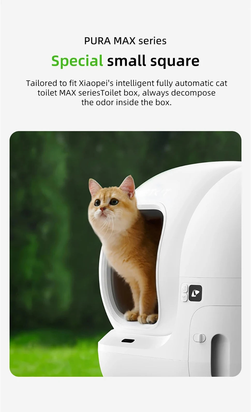 Origin PETKIT N50 Second Deodorant Cube Generation PURA MAX Cat Litter Box Automatic Pet Supplies Cats Puramax2 Parts Deodorizer