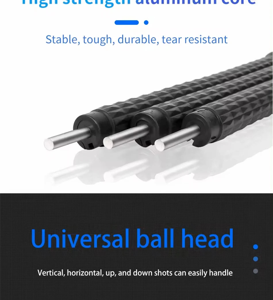 COMAN MT-35 Flexible Camera Tripod Hidden Phone Tripod Mount With Cold Shoe Smartphone DSLR Tripod For iPhone 15 Pro Max Samsung