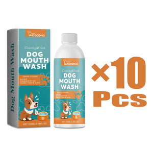 100ml Dog Mouth Wash Tooth Stains Cleaning Liquid Tartar Control Soothes Gums Bad Breath Freshing Deodorant Pet Oral Supplies