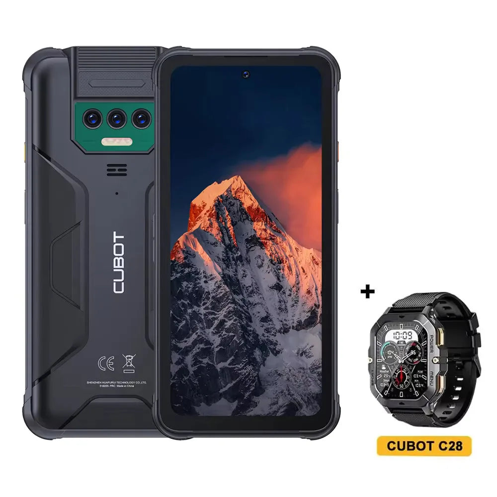 Cubot KingKong 8 Smartphone (6+6GB) RAM+256GB ROM 10600mAh Battery Dual LED Torch 48MP Rear Camera NFC Fingerprint Mobile Phone