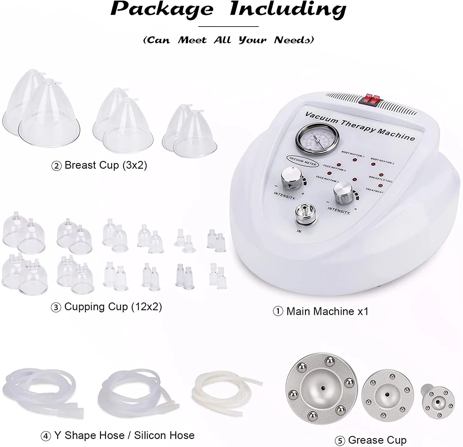 Breast Enlargement Instrument Lifting Vacuum Therapy Cellulite Cupping Scrapping Skin Tightening Butt Machine For Body Shaping