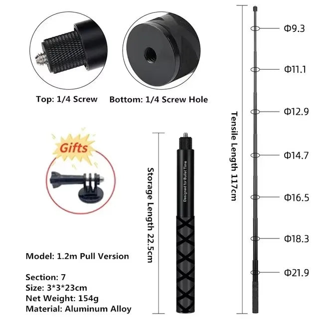 For Insta360 X5 X4 Invisible Selfie Stick Bullet Time Bundle Handle for Insta360 X4 Ace Pro 2 GoPro Panoramic Camera Accessories