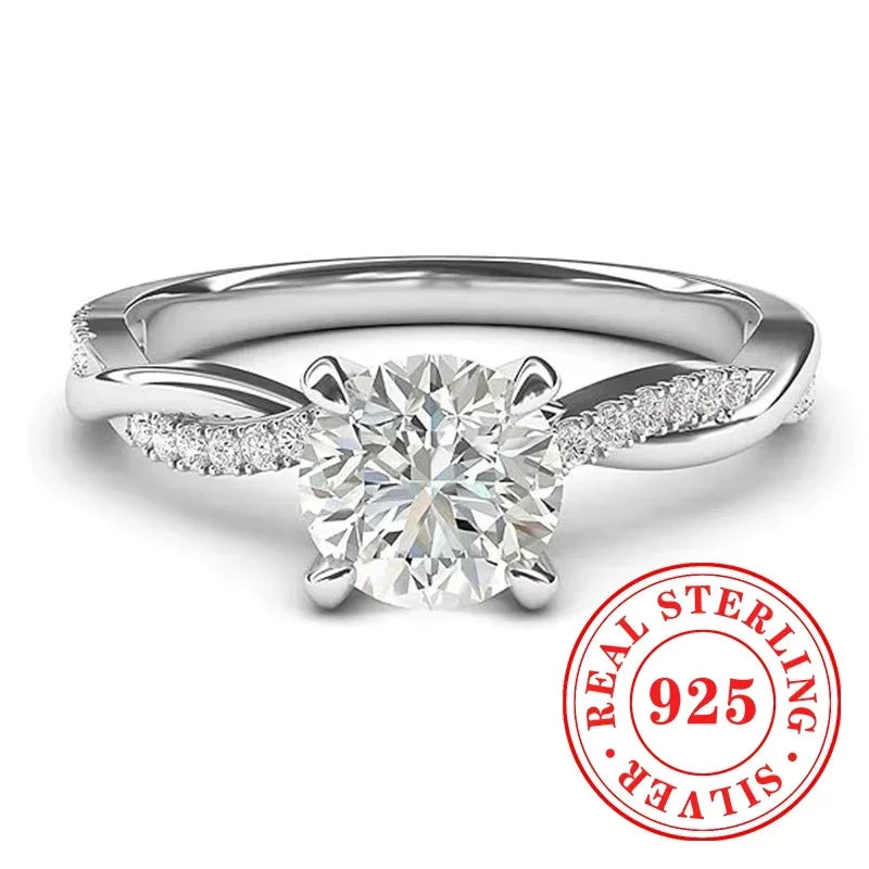 CHAOSHI High End 925 Sterling Silver Thin Rings New Trendy Luxury Temperament Women Fine Jewelry Anniversary Finger Accessories - You Offer