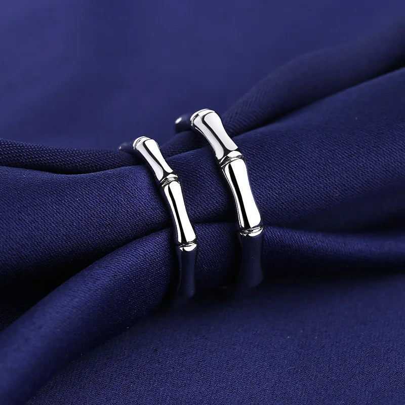 2Pcs 925 Sterling Silver Couples Ring Sets Light Polishing Simple Ring for Woman Man Classic Wedding Fine Jewelry Circle - You Offer