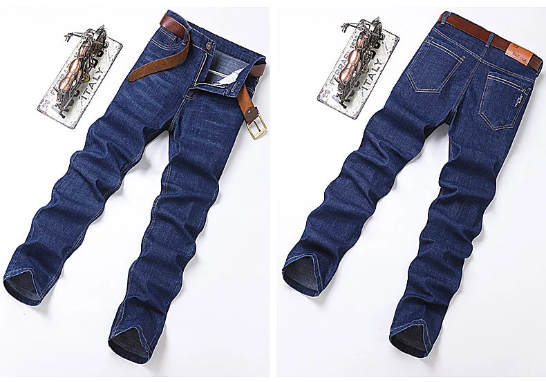 Men's Denim Jeans Thin Summer Straight Business Soft Fashion New High Quality Pants New Arrivals Dropship OL Work Trousers - You Offer