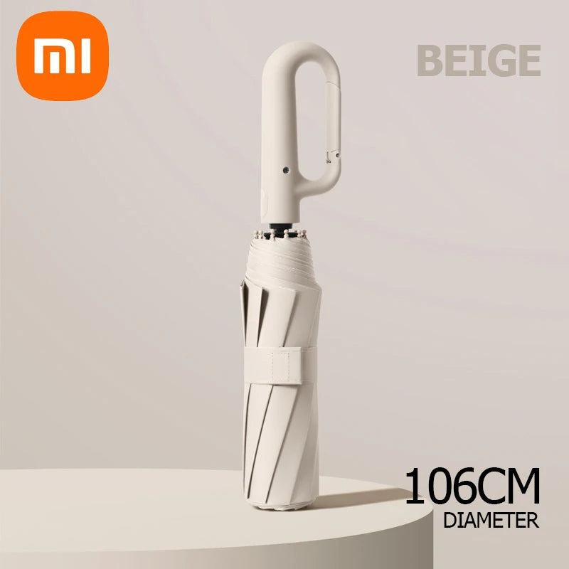 Xiaomi Strong Windproof Automatic Umbrella 72 Bones Sunshade Uv Protection Folding Umbrella Buckle Rain Large Parasol For Women