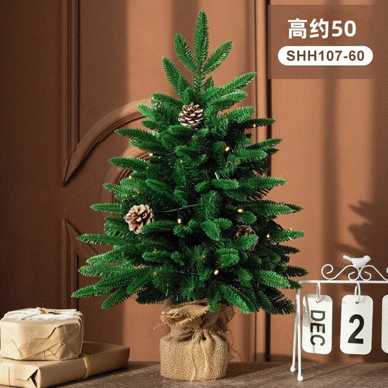 SRETNO Mini Christmas Trees Desktop Ornament Red Fruit Pine Pagoda Artificial Plants Christmas Decorations Arbolitos De Navidad