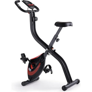 Exercise Bike 3 IN 1 Stationary Bike Folding Exercise Bike with 8-Level Adjustable Resistance Comfortable Seat Cushion LCD