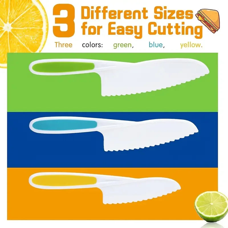 17PCS Kids Cooking Sets Real Cooking Montessori Kitchen Toys for DIY Plastic Kitchen Accessories Tools Toddlers Kids Safe Knives - You Offer