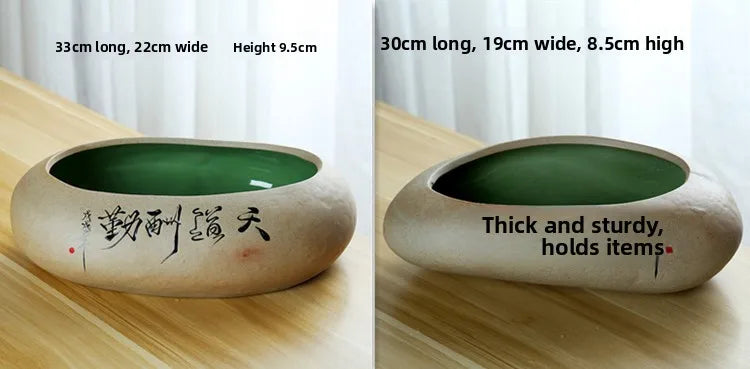Large Size Cerc Tea Waing Basin Simulated Home Living Room Tea Cup Basin Tea House Coarse Cercs Tea Ceremony Accor...