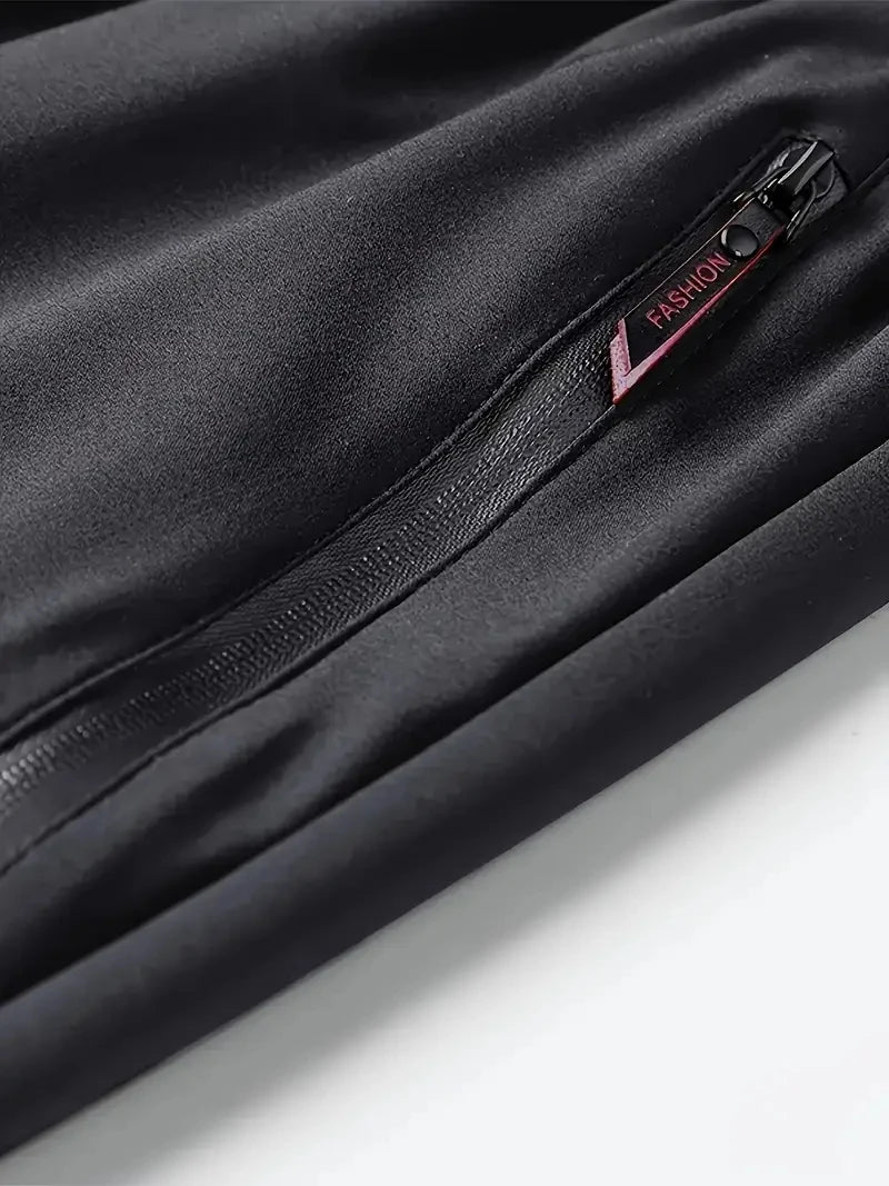 2-Pack Men's Casual Pants Stretch Elastic Waist Jogger Korean Classic Blue Black Gray Male Brand Trousers Plus Size - You Offer