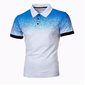 2025-26 New Style Men's Summer Round Dot Short-Sleeved High-Quality Classic Fit Casual Polo Shirt Top
