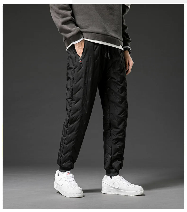 New Big Size Winter Pant Men Thick Fleece Lined Jogger Cotton Padded Warm Work Trouser Male Plus Large Sweatpant 9XL 10XL Autumn - You Offer